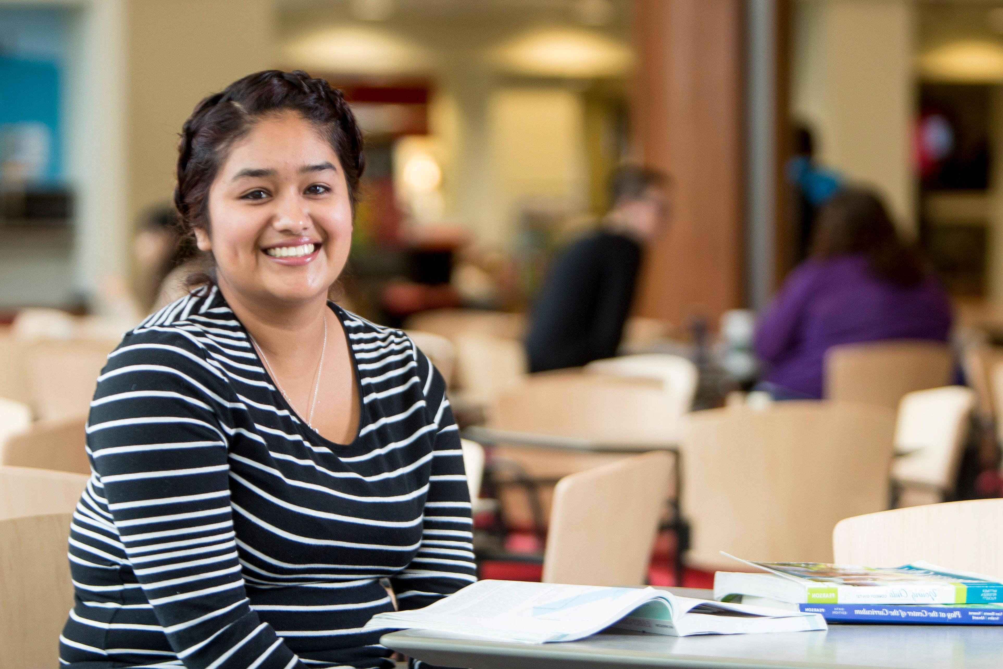 Maryville University student student-teaching at a school