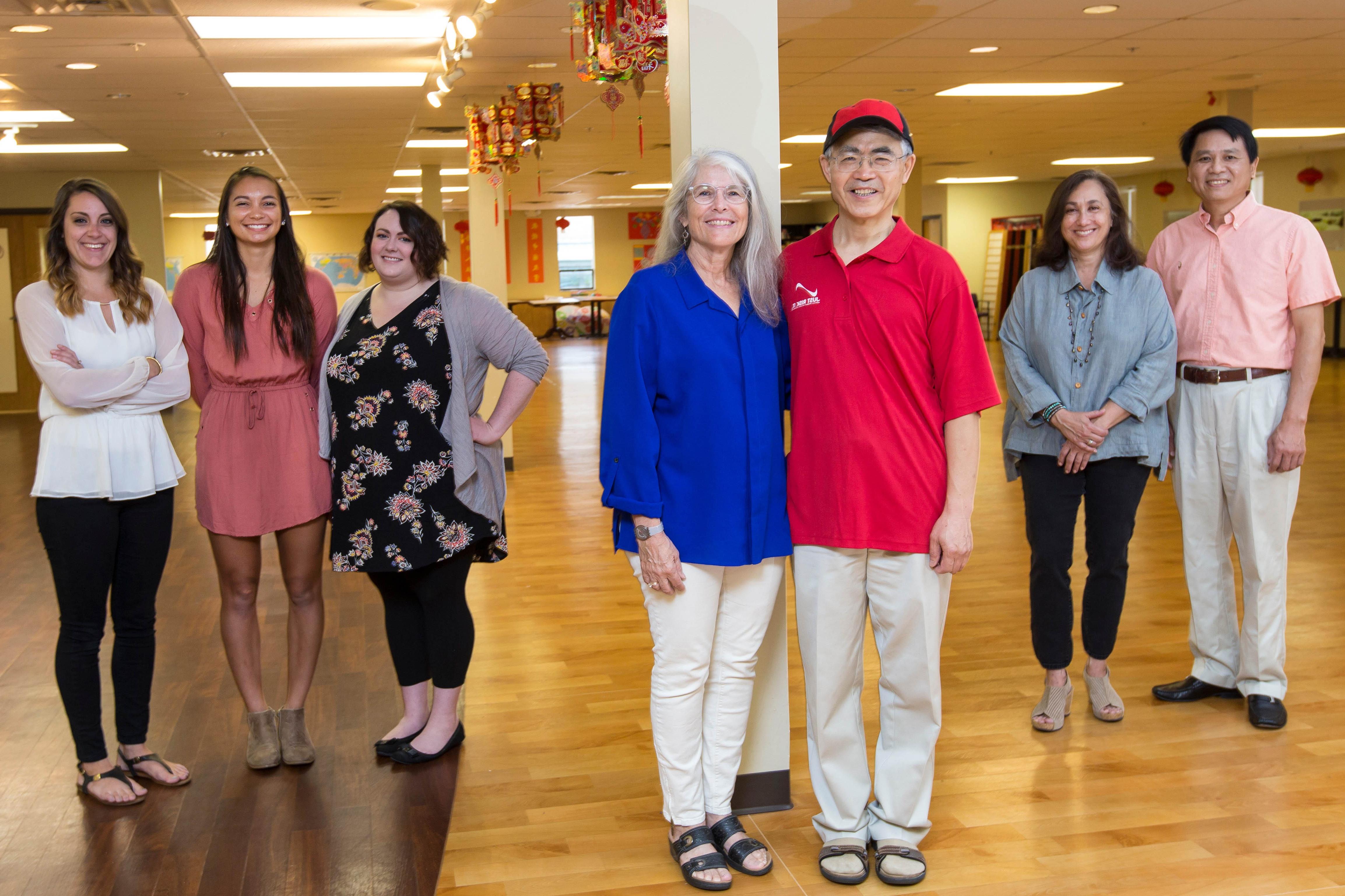 Students who participated in interior design project at the Chinese Education and Culture Center